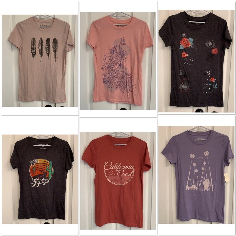 Aeropostale, graphic tee bundle. NWOT
